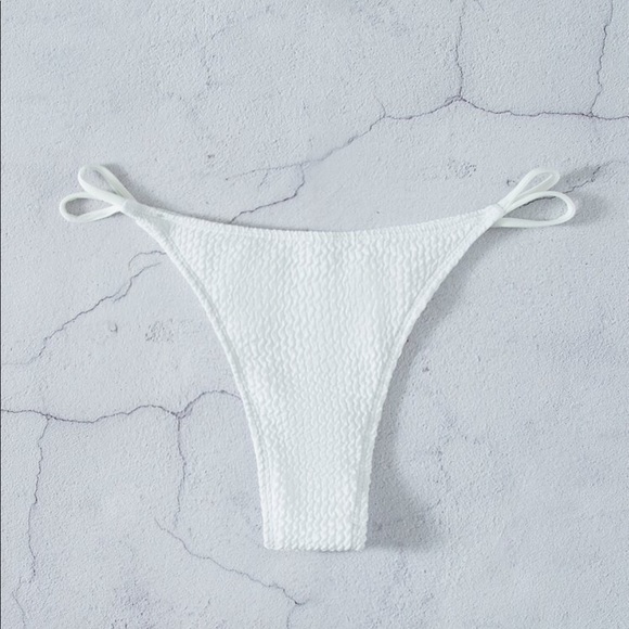 Plain white swim suit bottoms from shein size (xs) never worn - Picture 4 of 4
